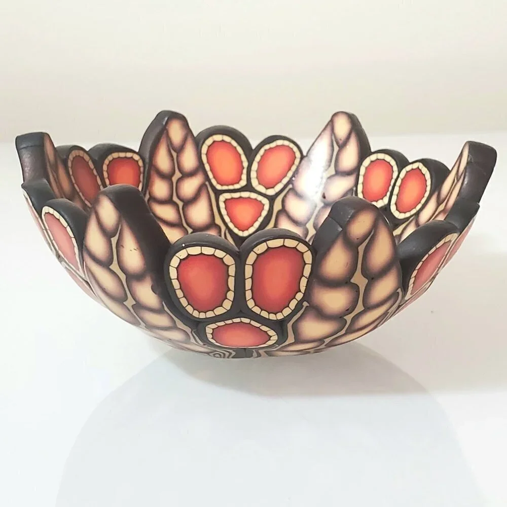 Handmade, One of a Kind, Polymer Clay Ring / Trinket Bowl by Artist KRISTEN SALA